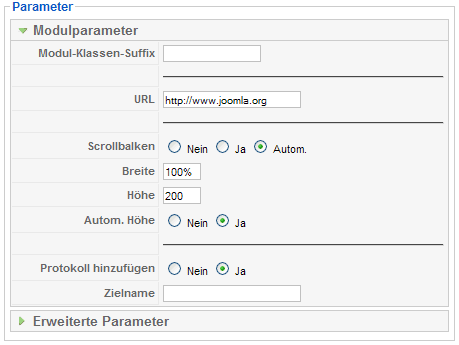 Modul Wrapper Parameter